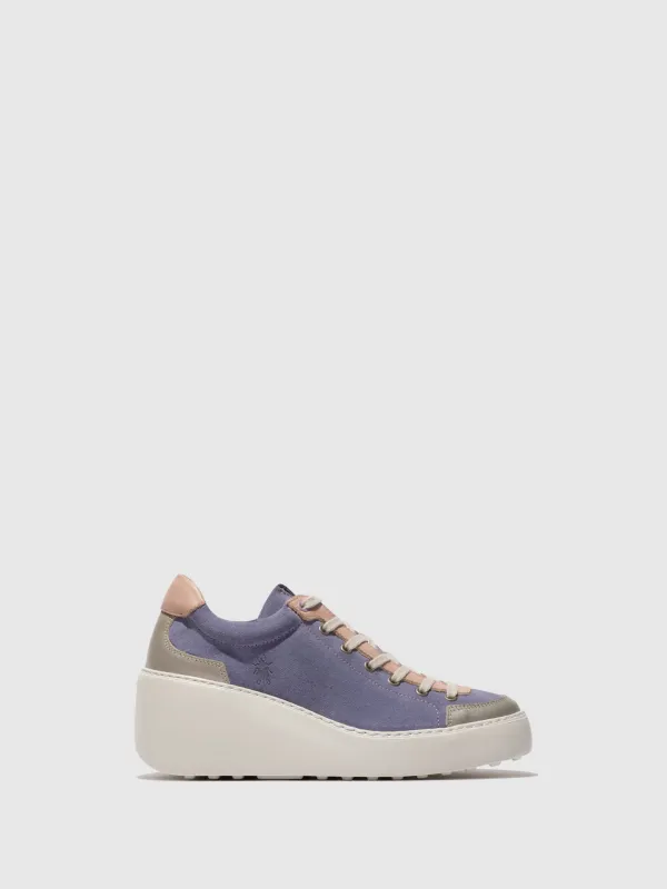 Lace-up Trainers DUFY671FLY SILVER/PALE PINK/VIOLET sold by Fly London