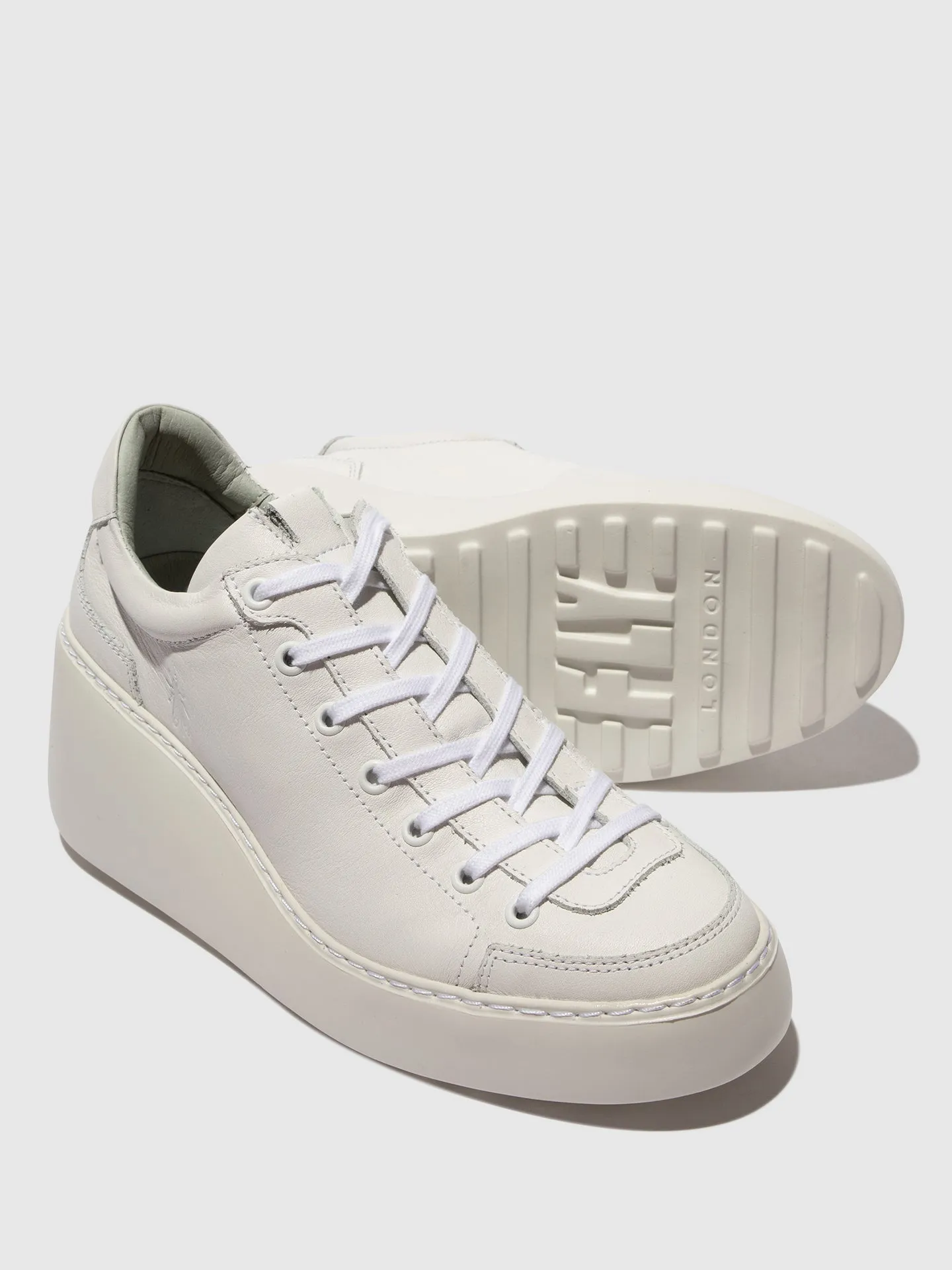 Lace-up Trainers DUFY671FLY WHITE sold by Fly London product image thumbnail 4