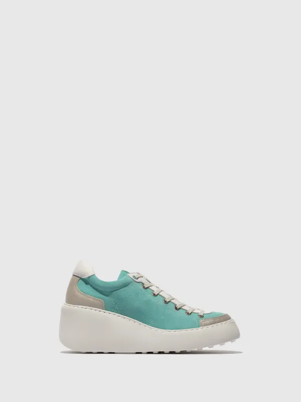 Lace-up Trainers DUFY671FLY SILVER/WHITE/SPEARMINT sold by Fly London