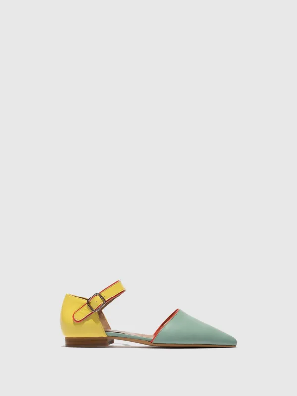 Pointed Toe Shoes SARJ266FLY SPEARMINT/LEMON/SCARLET sold by Fly London