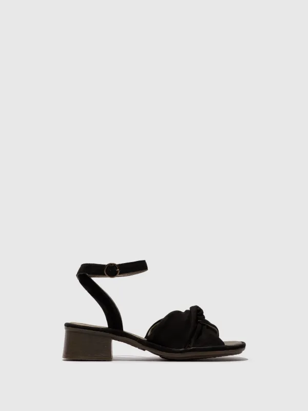 Ankle Strap Sandals EZEN570FLY BLACK sold by Fly London