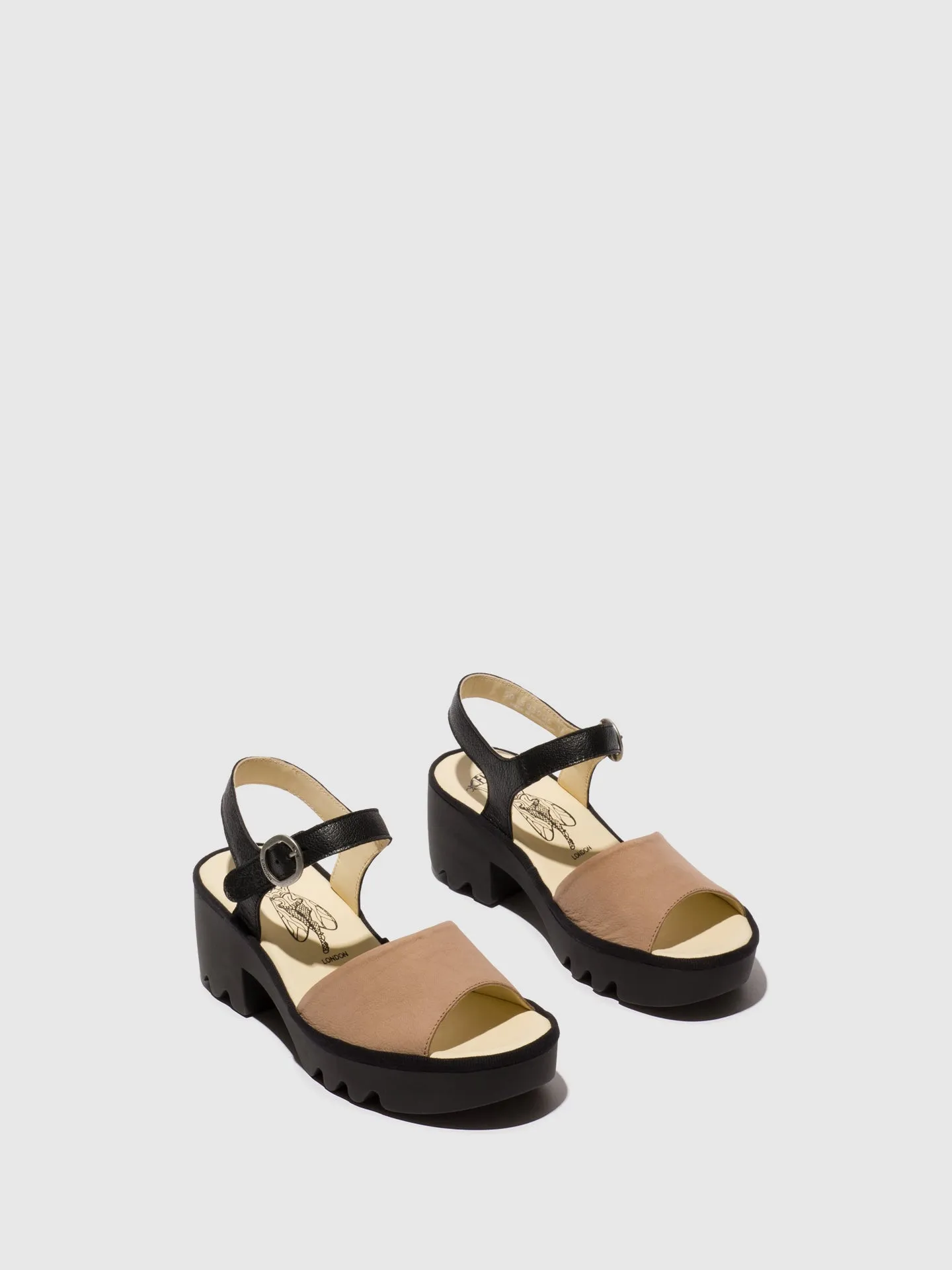 Sling-Back Sandals TULL503FLY TAUPE/BLACK sold by Fly London product image thumbnail 2