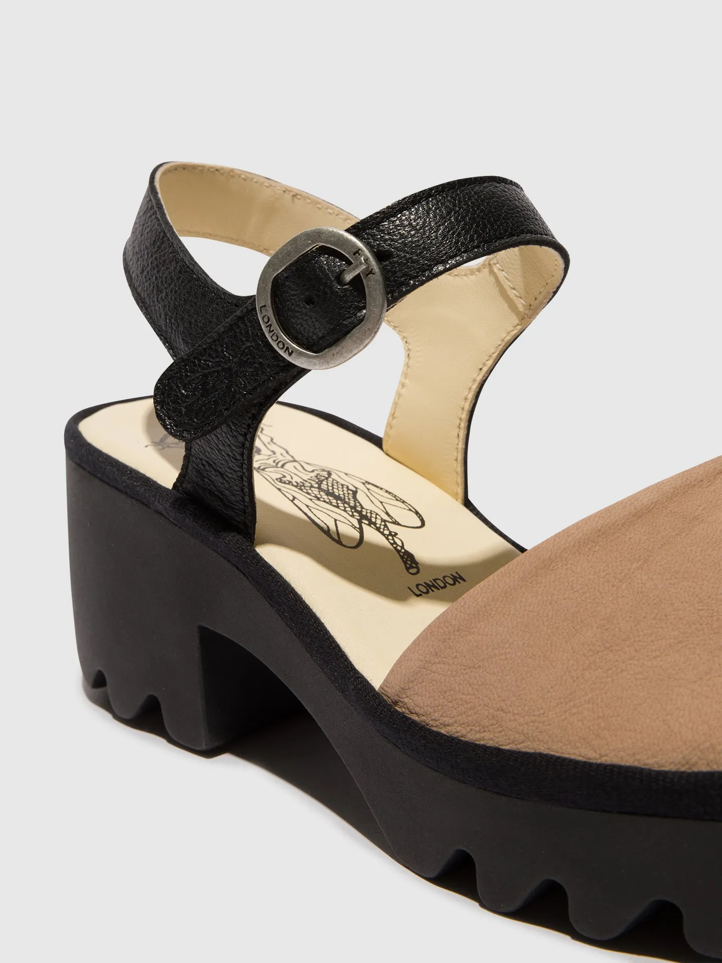 Sling-Back Sandals TULL503FLY TAUPE/BLACK sold by Fly London product image thumbnail 4