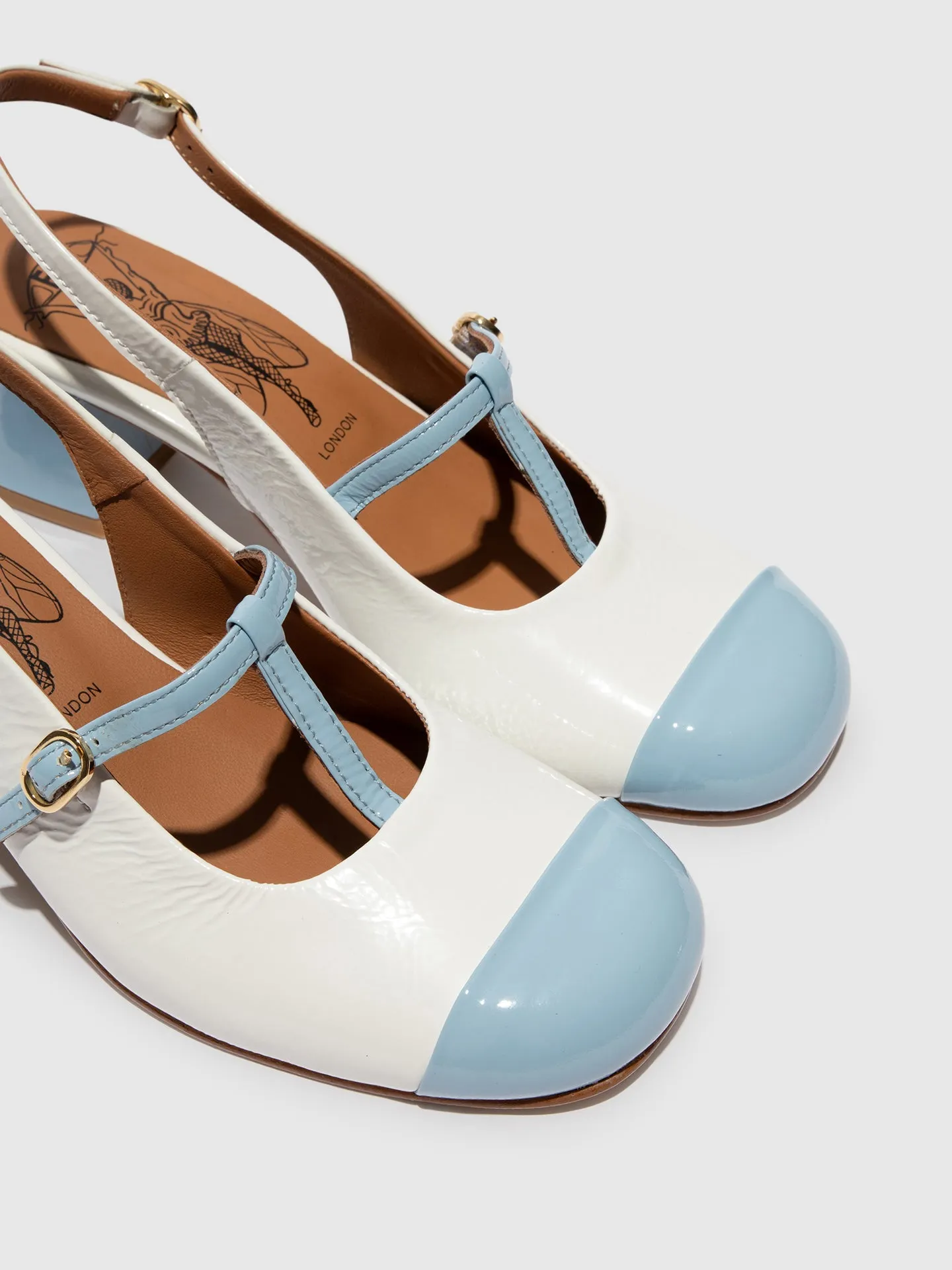 Sling-Back Sandals SOLN083FLY SKY BLUE/OFFWHITE sold by Fly London product image thumbnail 4