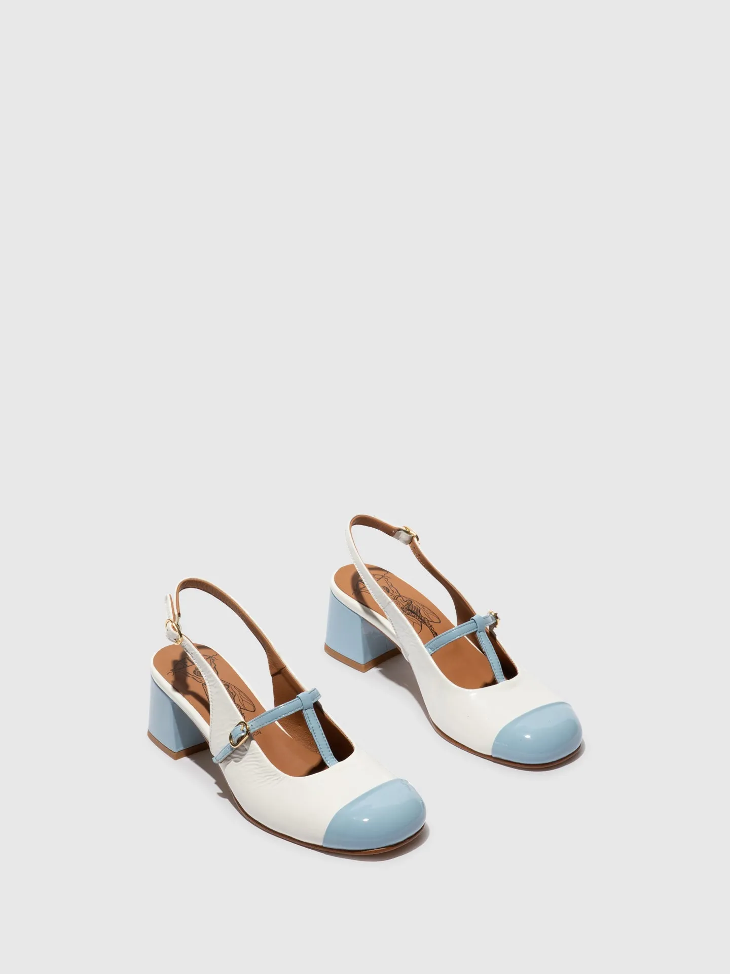 Sling-Back Sandals SOLN083FLY SKY BLUE/OFFWHITE sold by Fly London product image thumbnail 2