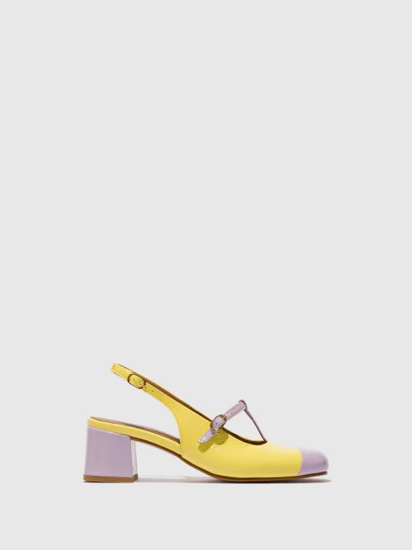 Sling-Back Sandals SOLN083FLY VIOLET/LEMON sold by Fly London