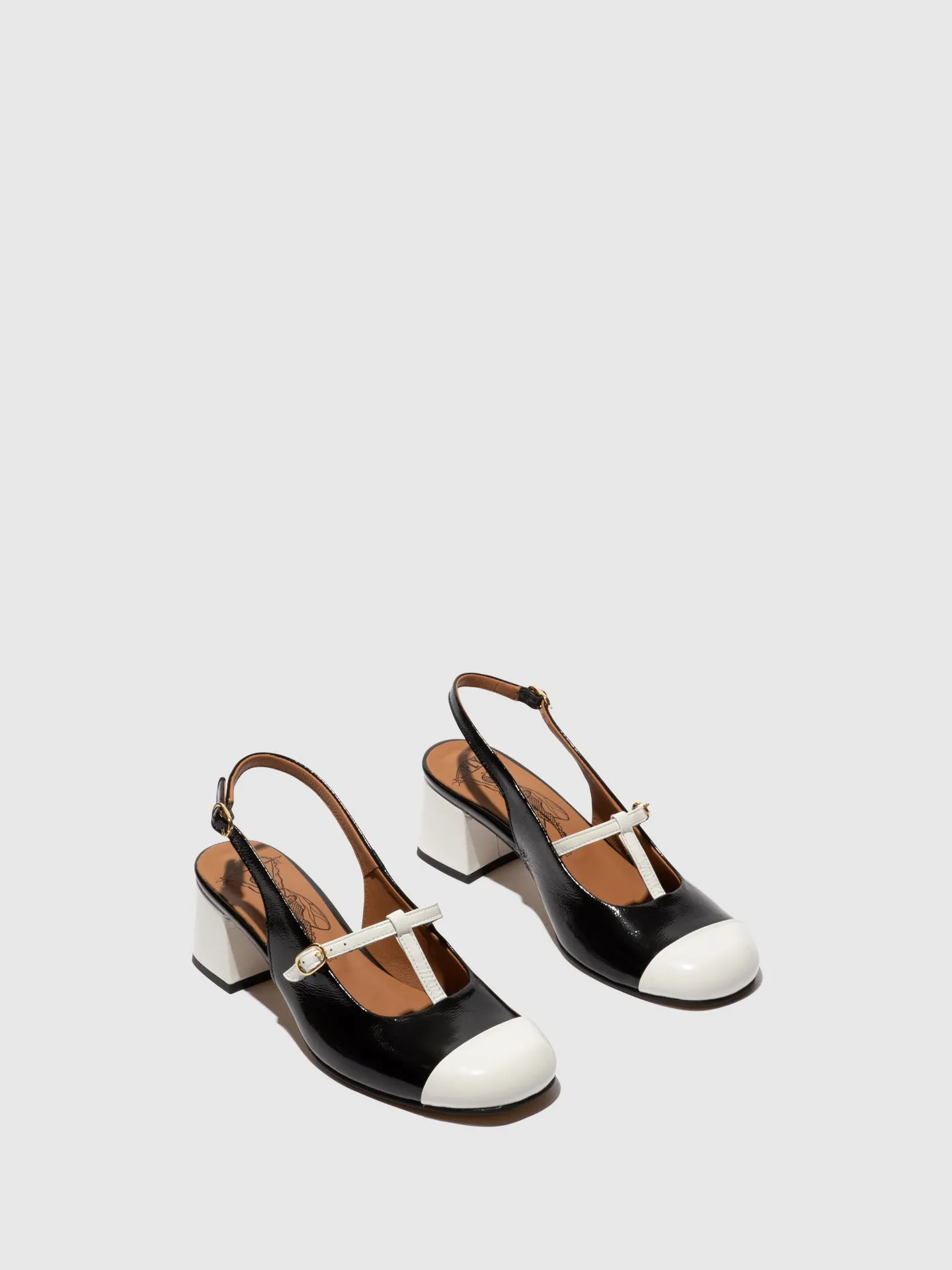 Sling-Back Sandals SOLN083FLY OFFWHITE/BLACK sold by Fly London product image thumbnail 2