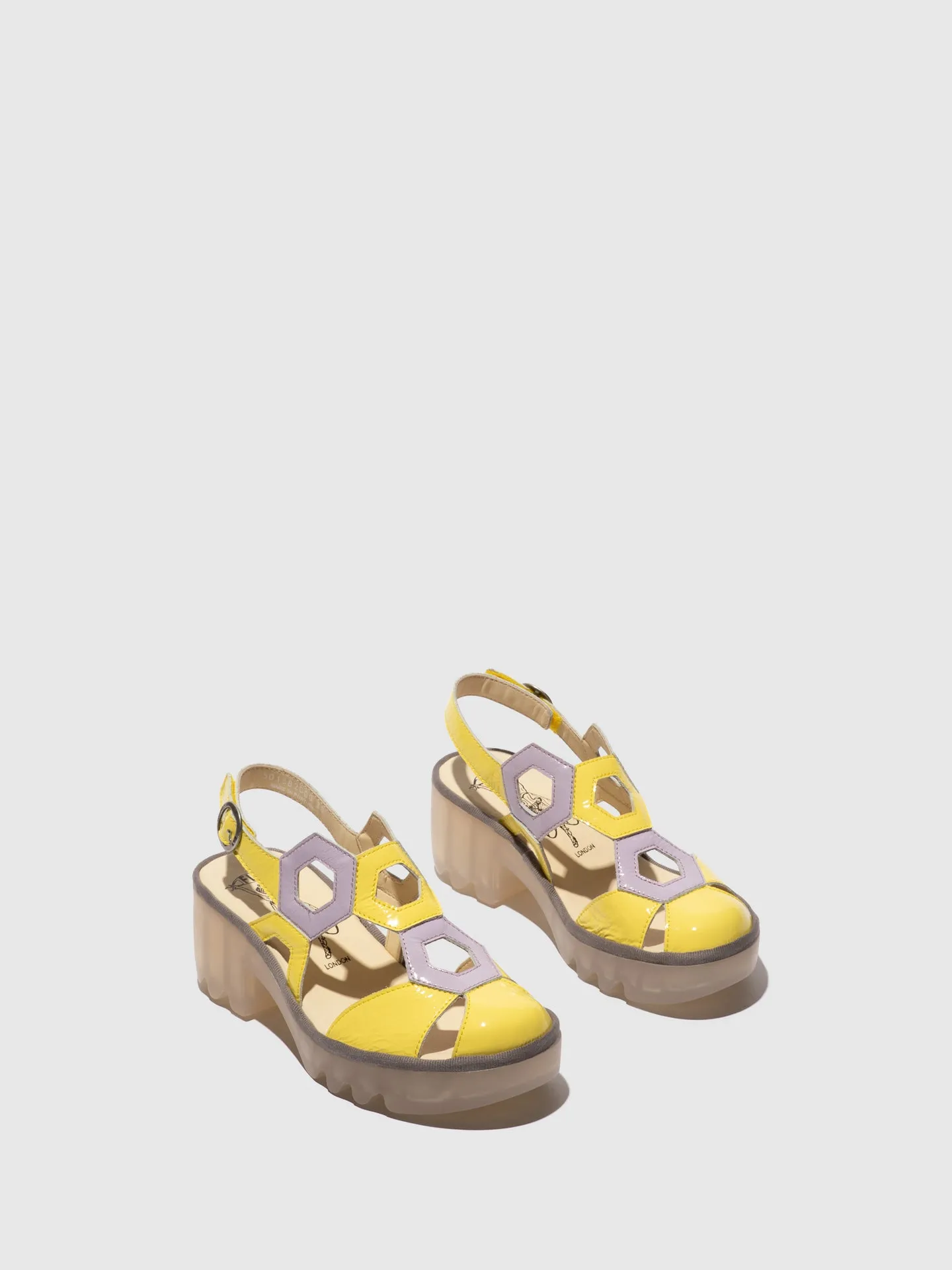 Sling-Back Sandals TRUL582FLY LEMON/VIOLET sold by Fly London product image thumbnail 2