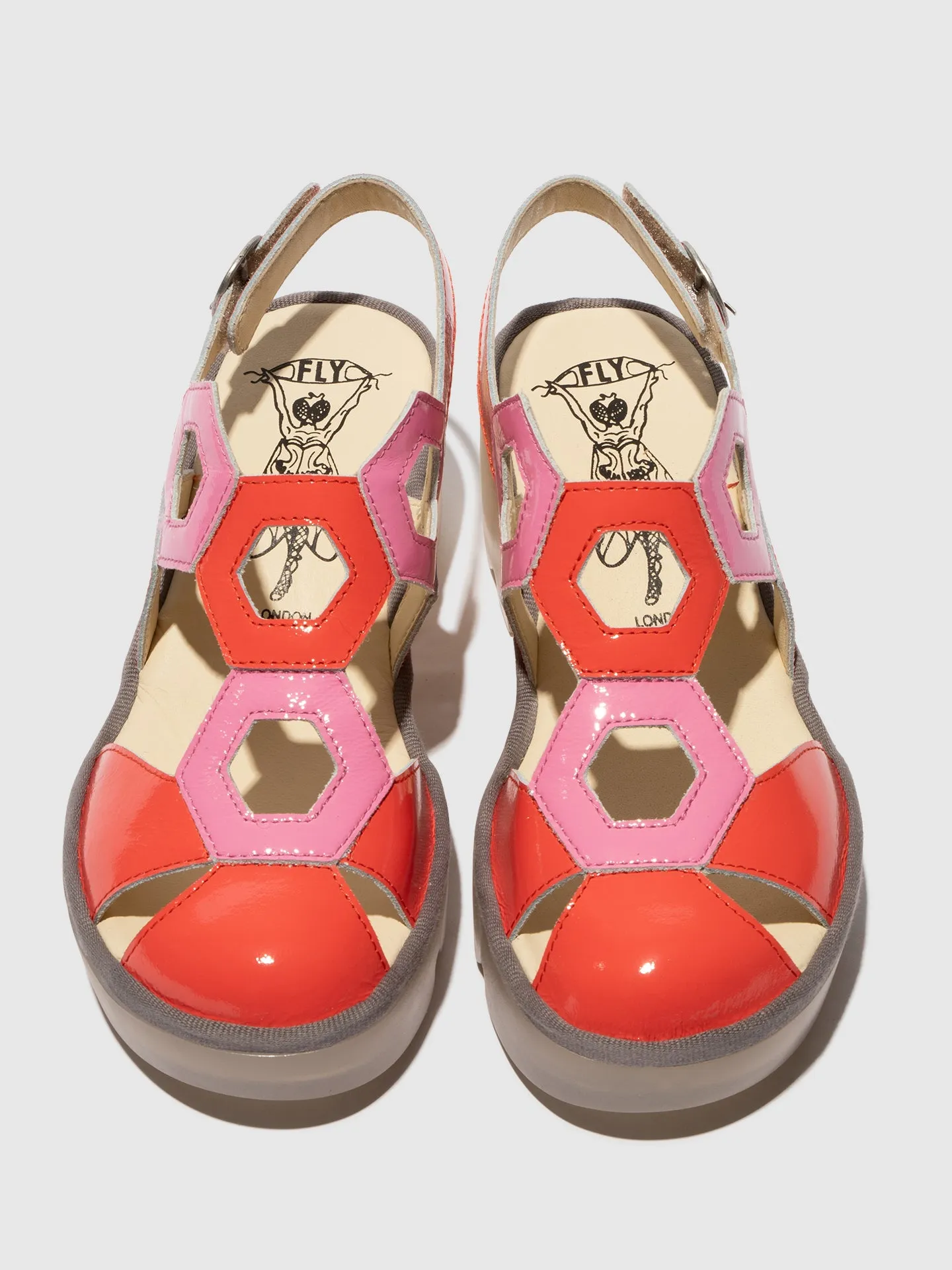 Sling-Back Sandals TRUL582FLY SCARLET/PINK sold by Fly London product image thumbnail 4