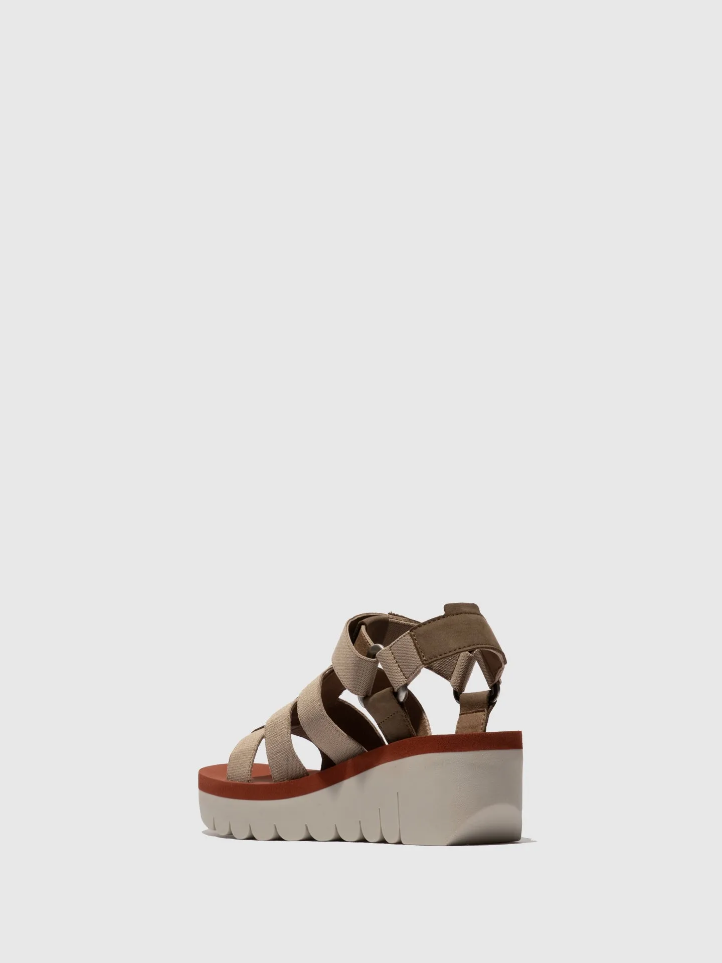 Strappy Sandals YOJI198FLY MILITARY/BEIGE/BRICK sold by Fly London product image thumbnail 3