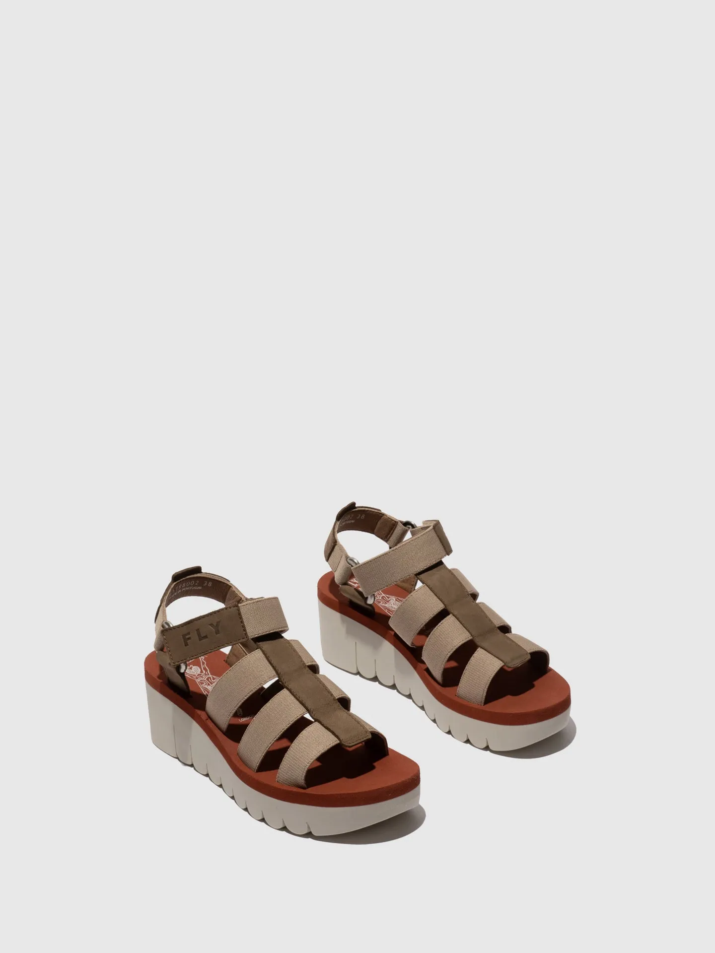 Strappy Sandals YOJI198FLY MILITARY/BEIGE/BRICK sold by Fly London product image thumbnail 2