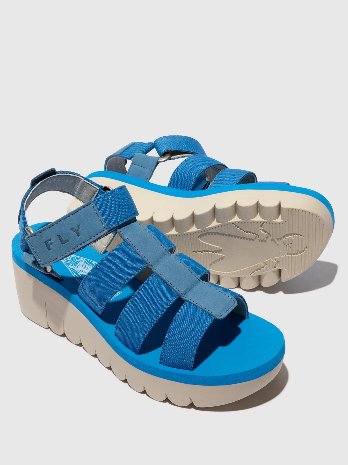 Strappy Sandals YOJI198FLY AZURRE sold by Fly London product image thumbnail 4