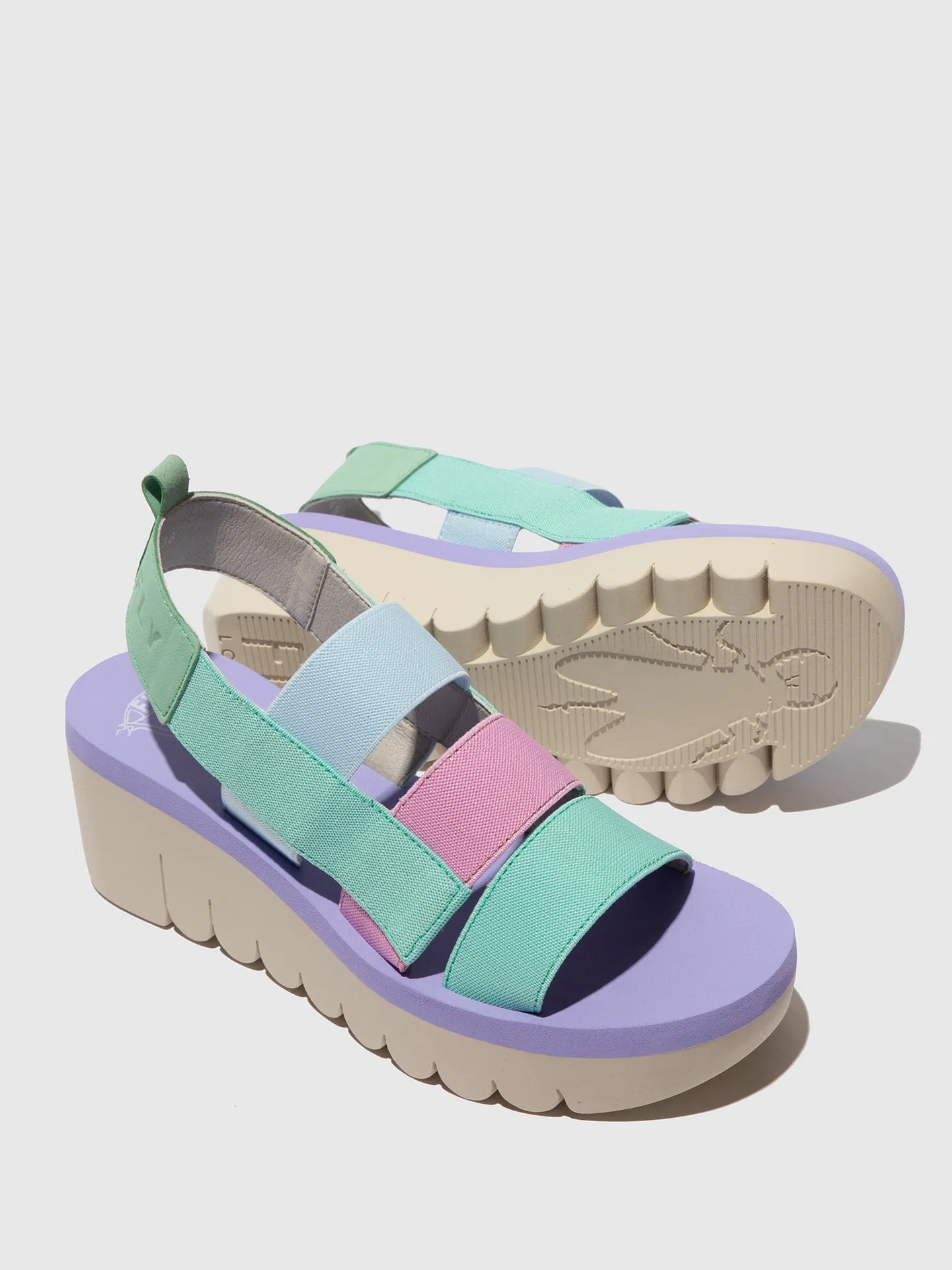 Strappy Sandals YERE847FLY SPEARMINT/MULTICOLOR/SPEARMINT sold by Fly London product image thumbnail 4