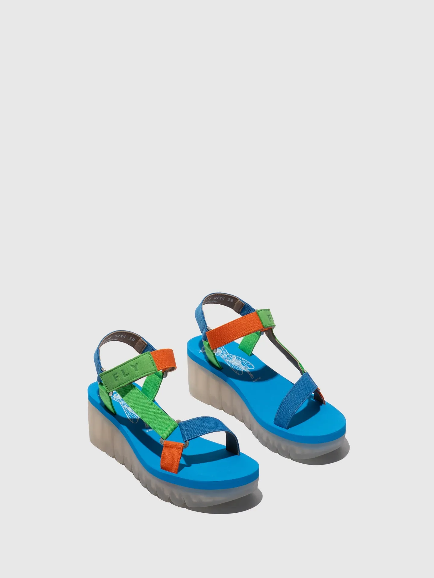 Velcro Sandals YEFA726FLY PISTACHIO/MULTICOLOR/AZURRE sold by Fly London product image thumbnail 2