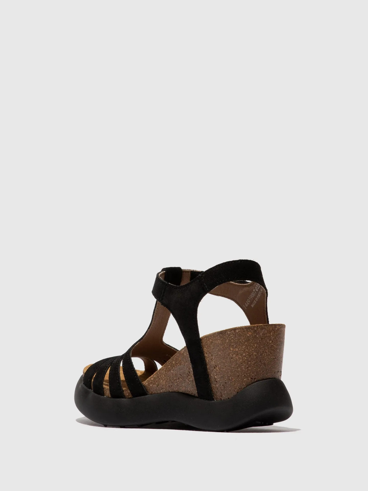 T-Strap Sandals GAIT959FLY SUEDE BLACK sold by Fly London product image thumbnail 3