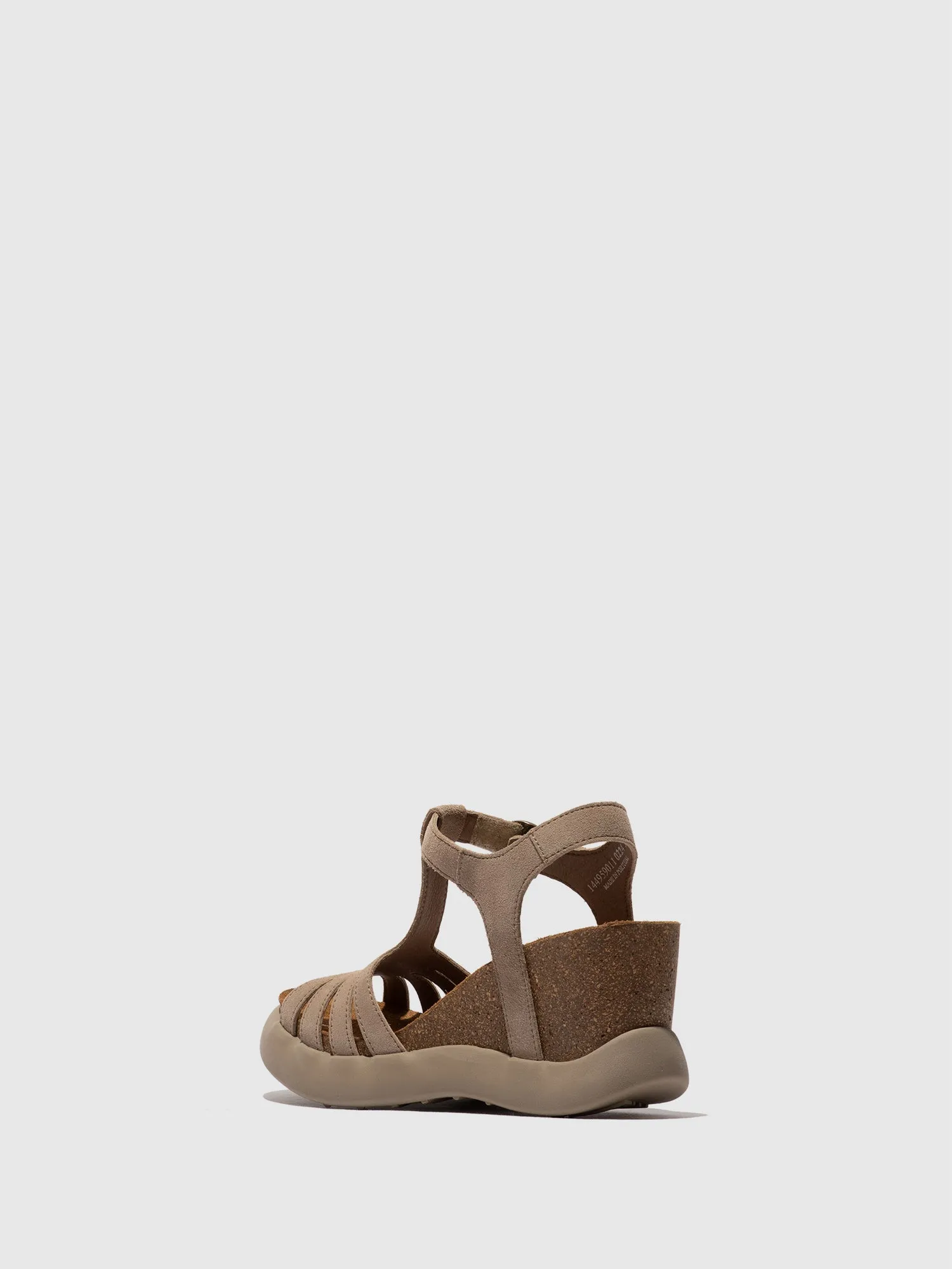 T-Strap Sandals GAIT959FLY SUEDE TAUPE sold by Fly London product image thumbnail 3