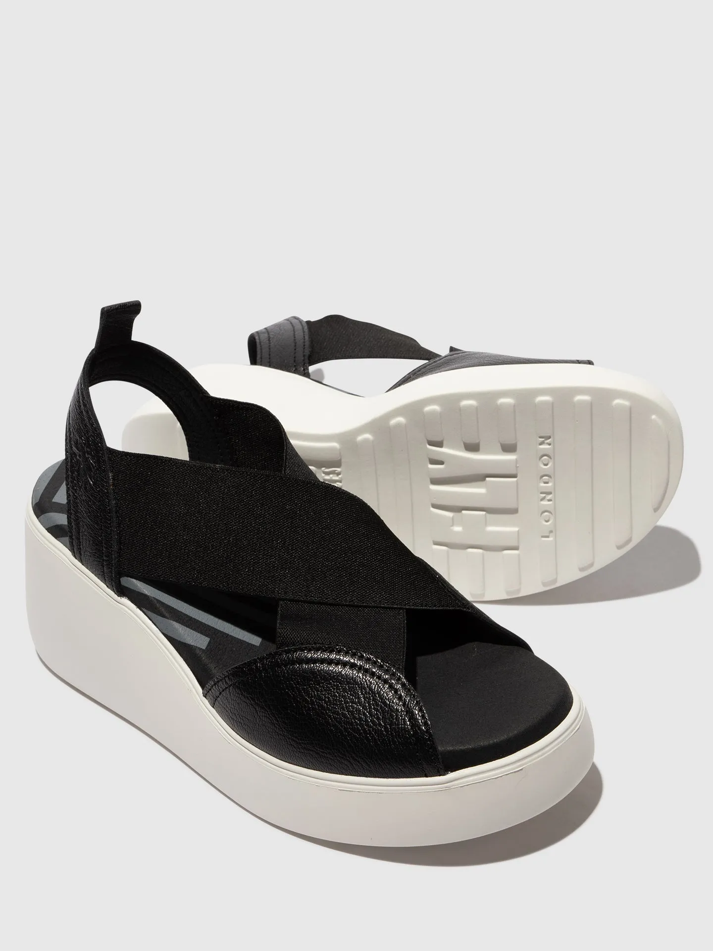 Elasticated Sandals DAIF216FLY BLACK sold by Fly London product image thumbnail 4