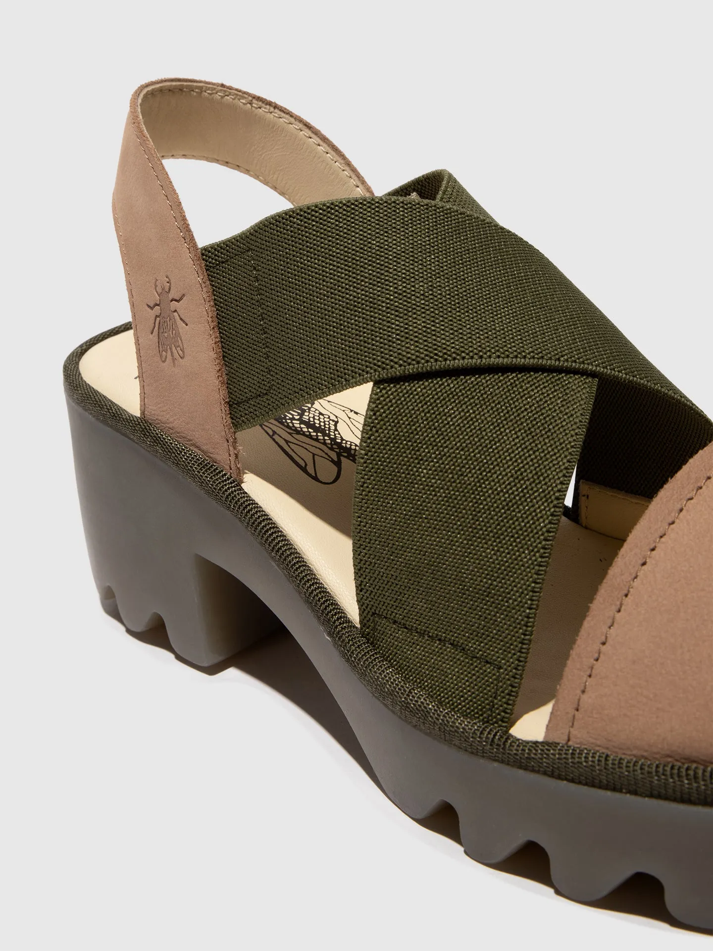 Crossover Sandals TAJI502FLY TAUPE/KHAKI sold by Fly London product image thumbnail 4
