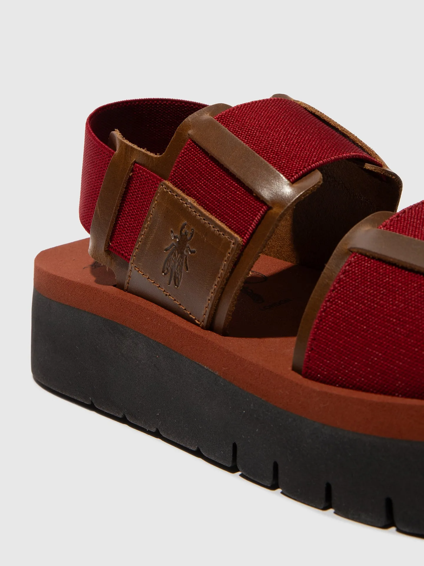 Sling-Back Sandals SORU277FLY CAMEL/DARK RED/BRICK sold by Fly London product image thumbnail 4