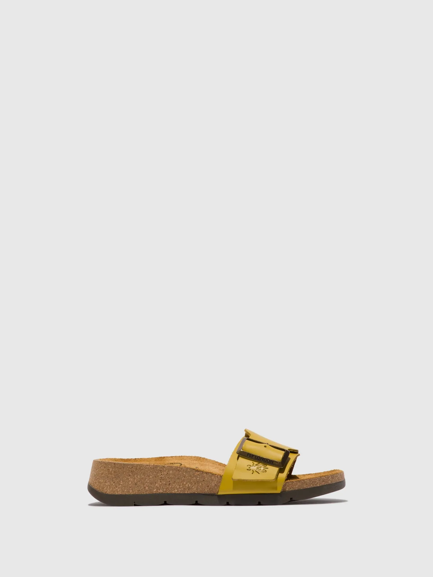 Open Toe Mules CARB851FLY MUSTARD sold by Fly London