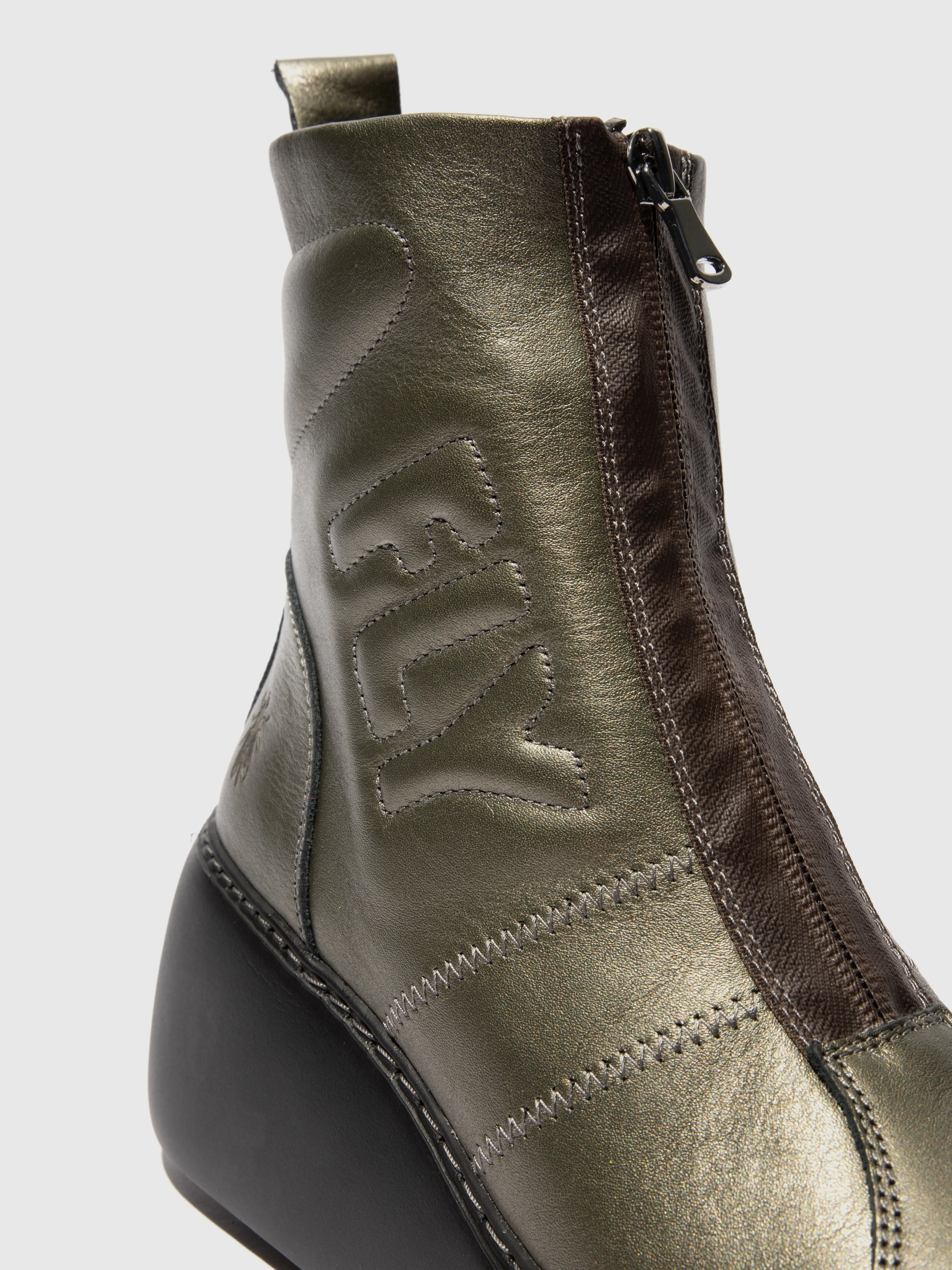 Zip Up Ankle Boots DRIM646FLY GRAPHITE sold by Fly London product image thumbnail 4
