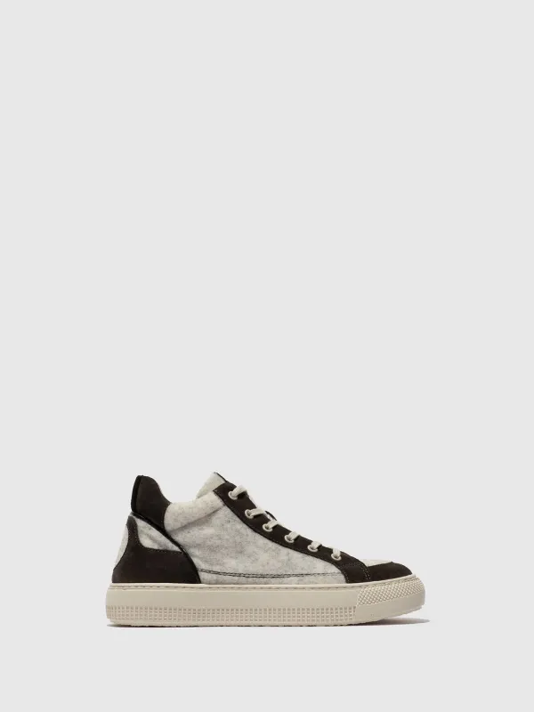 Hi-Top Trainers TELY688FLY OFFWHITE/ANTHRACITE/BLACK made by Fly London