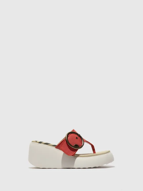 Buckle Mules DAFI938FLY RASPBERRY made by Fly London