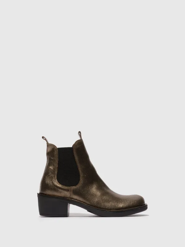 Chelsea Ankle Boots MEME030FLY DARK GOLD sold by Fly London