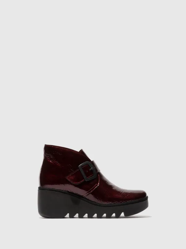 Buckle Ankle Boots BIRT397FLY WINE sold by Fly London