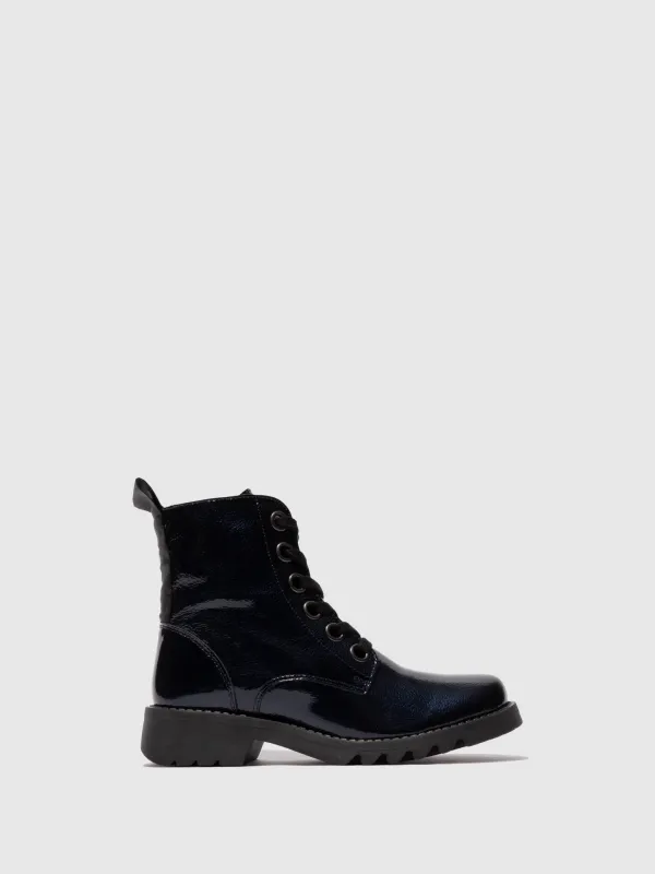 Lace-up Ankle Boots RAGI539FLY ROCK NAVY sold by Fly London