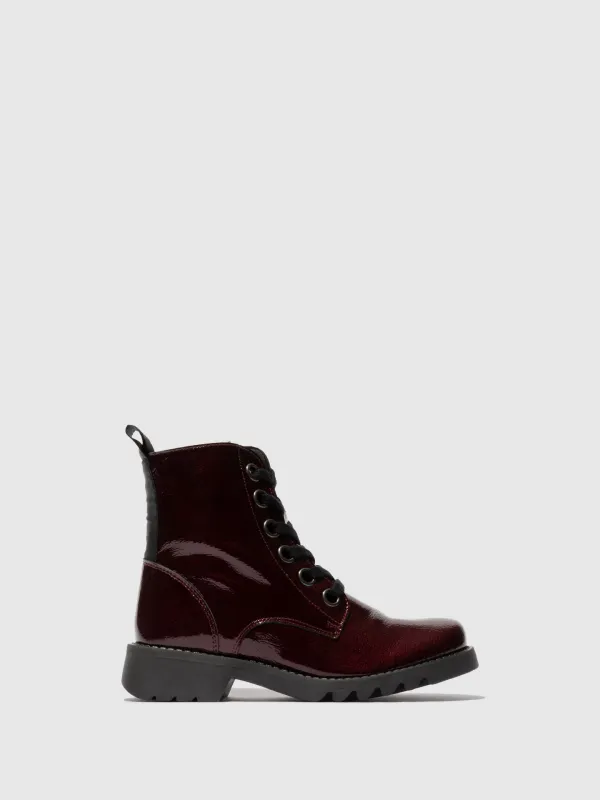 Lace-up Ankle Boots RAGI539FLY BURGUNDY sold by Fly London