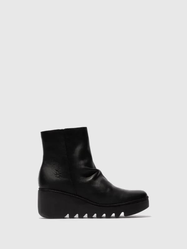 Zip Up Ankle Boots BAAN538FLY BLACK sold by Fly London