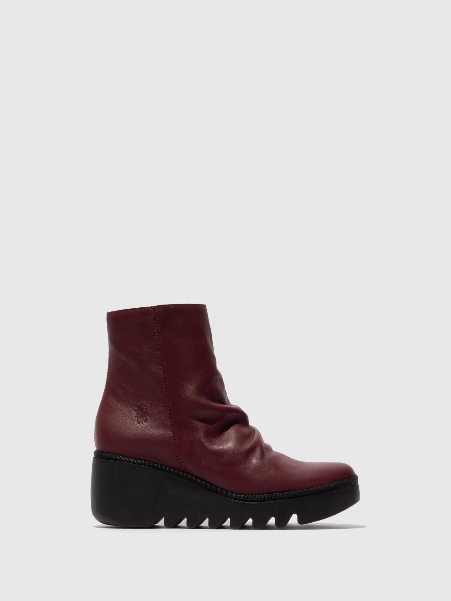 Zip Up Ankle Boots BAAN538FLY WINE sold by Fly London