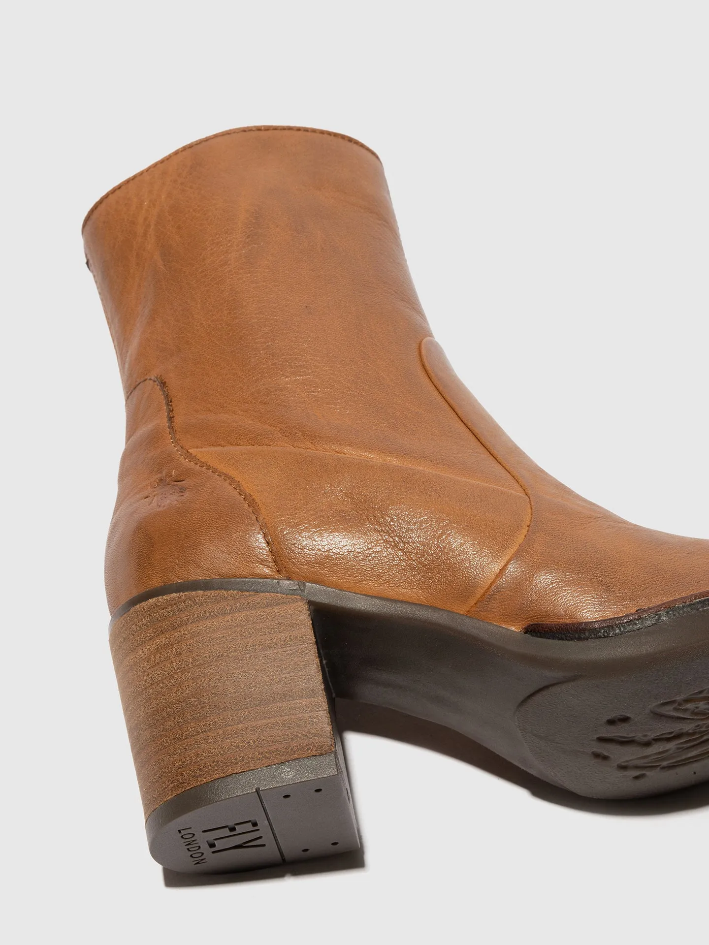 Zip Up Ankle Boots BECY097FLY COGNAC sold by Fly London product image thumbnail 4