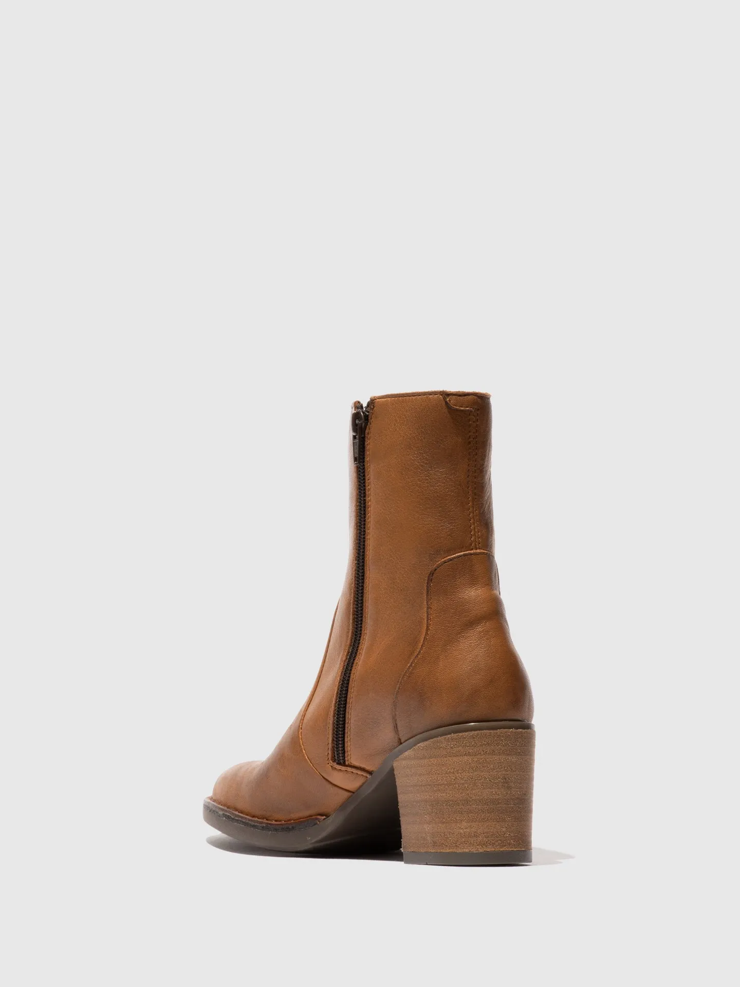 Zip Up Ankle Boots BECY097FLY COGNAC sold by Fly London product image thumbnail 3