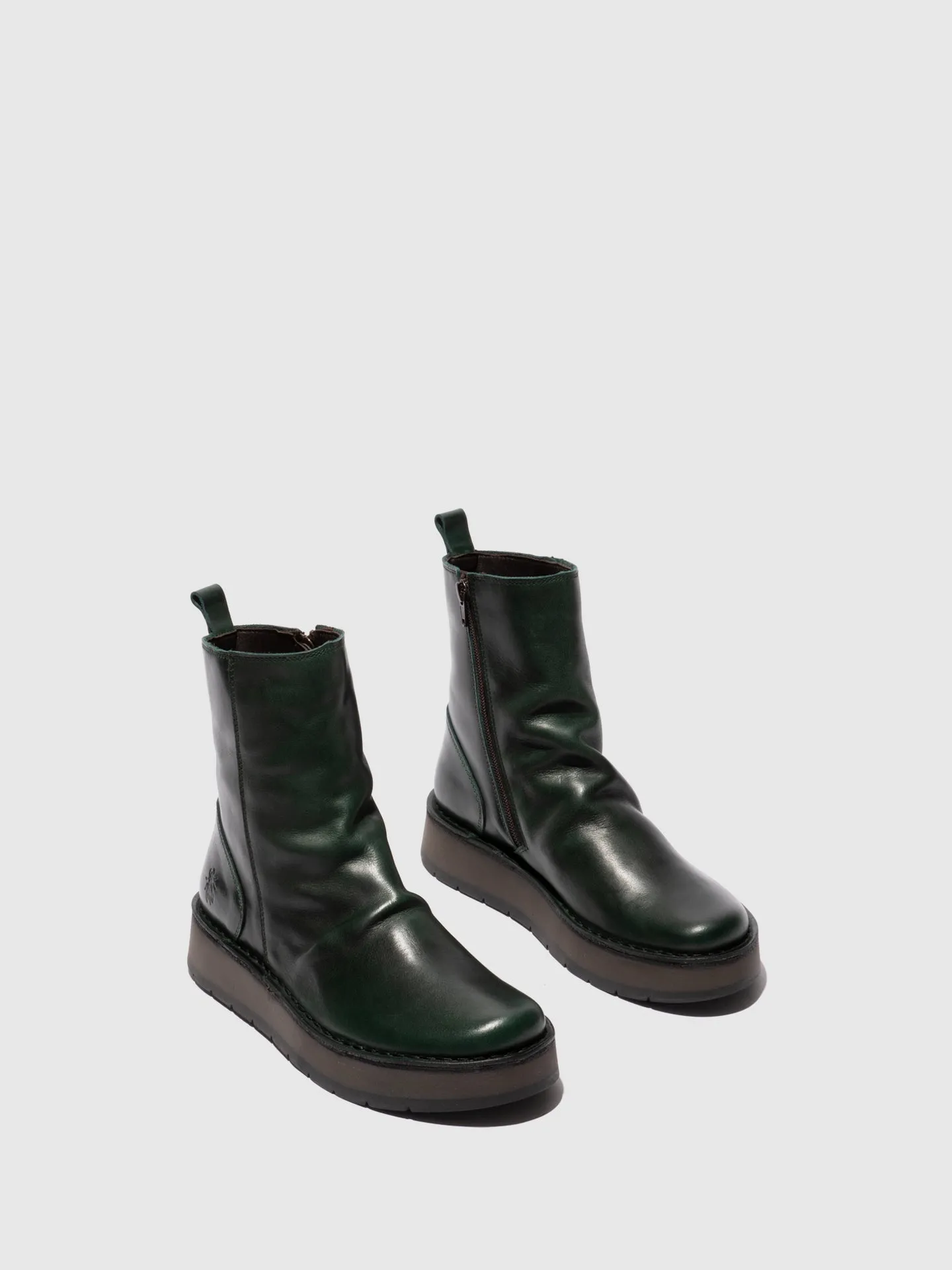 Zip Up Ankle Boots RENO053FLY RUG PETROL sold by Fly London product image thumbnail 2