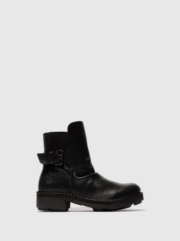 Buckle Ankle Boots NAFE142FLY BLACK sold by Fly London