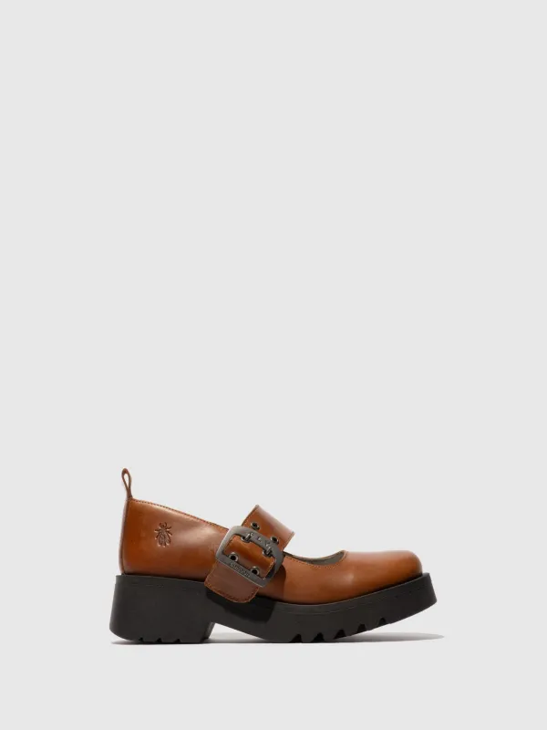 Buckle Shoes MOCH126FLY MID. BROWN sold by Fly London