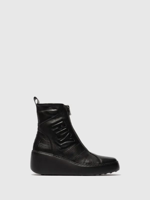 Zip Up Ankle Boots DRIM646FLY BLACK sold by Fly London
