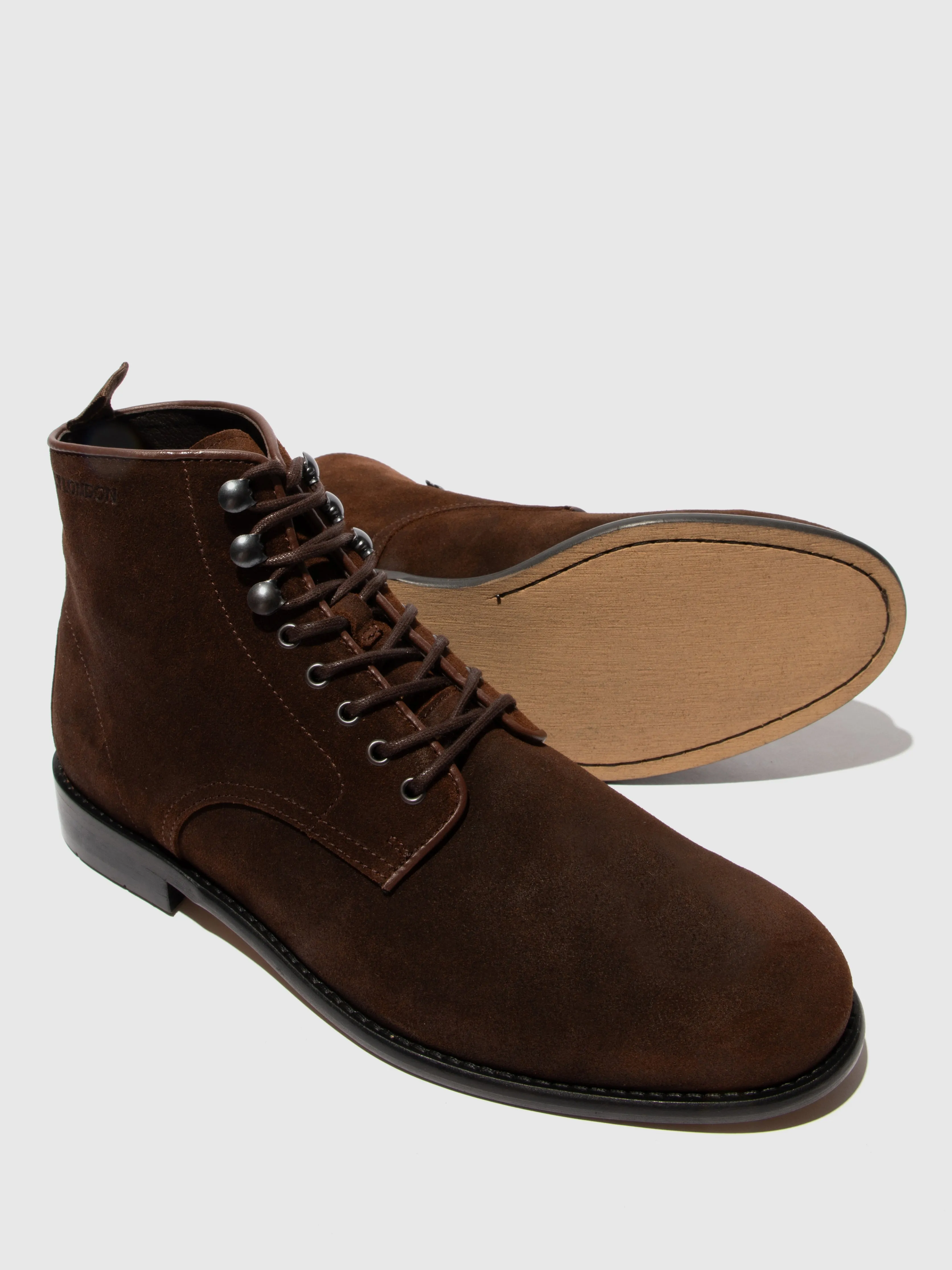 Lace-up Ankle Boots WERN002FLY OIL SUEDE CAMEL sold by Fly London product image thumbnail 4