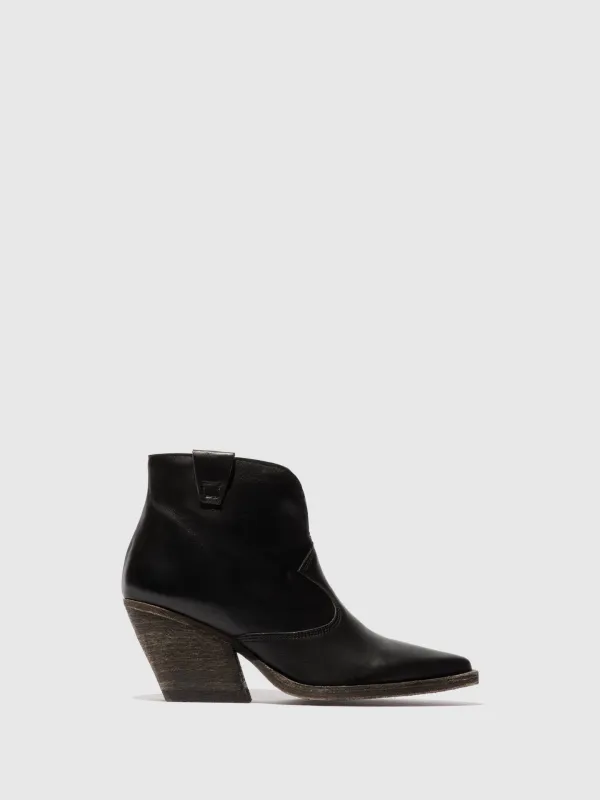Zip Up Ankle Boots WAXI185FLY BLACK sold by Fly London