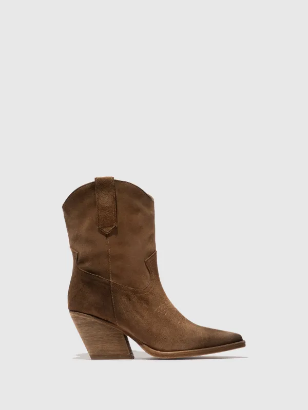 Zip Up Ankle Boots WOFY093FLY TAUPE sold by Fly London