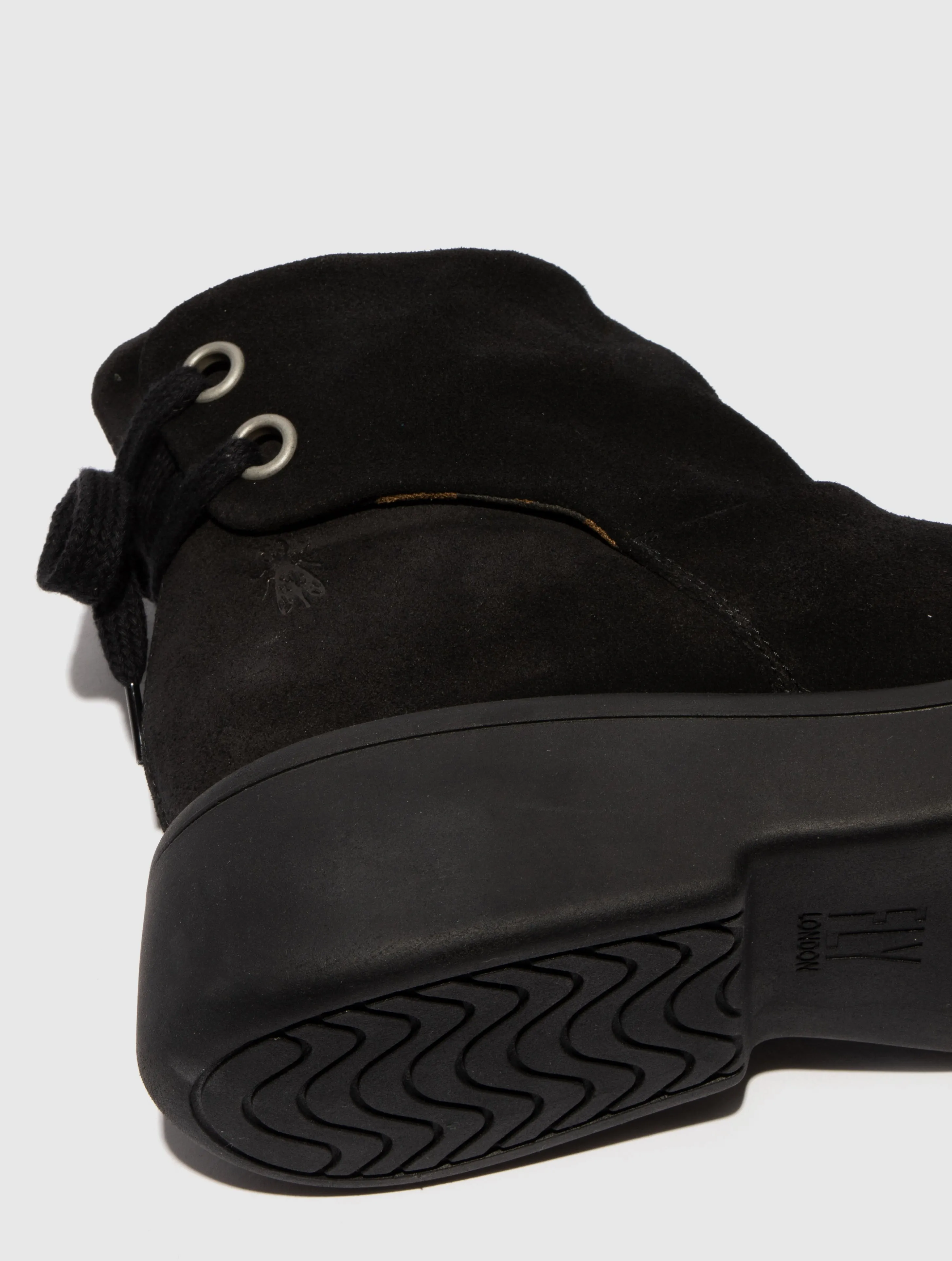 Lace-up Ankle Boots MEBS189FLY OIL SUEDE BLACK sold by Fly London product image thumbnail 4