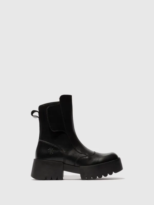Velcro Ankle Boots EGLI124FLY BLACK sold by Fly London
