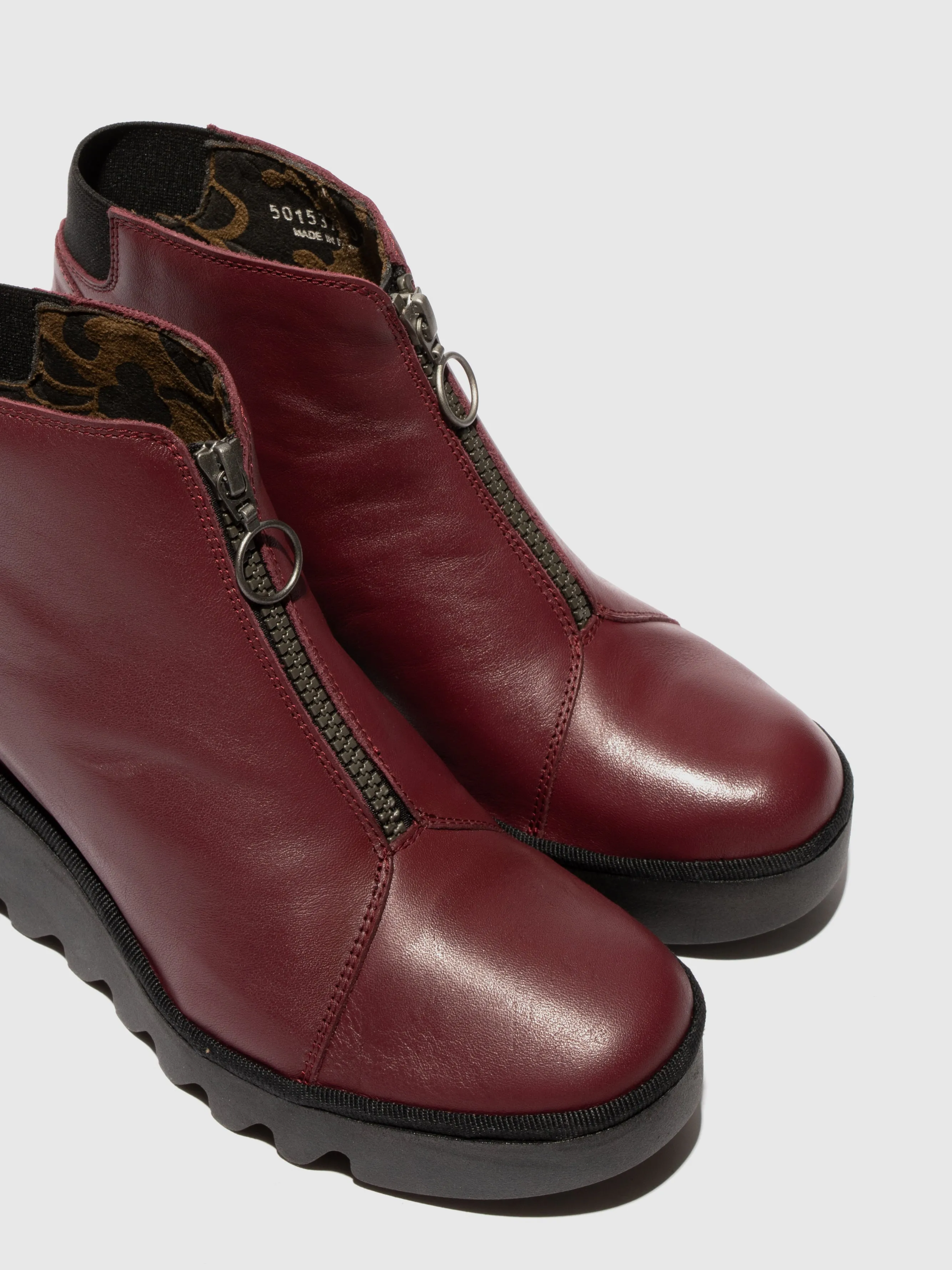 Zip Up Ankle Boots BAAZ537FLY WINE sold by Fly London product image thumbnail 4