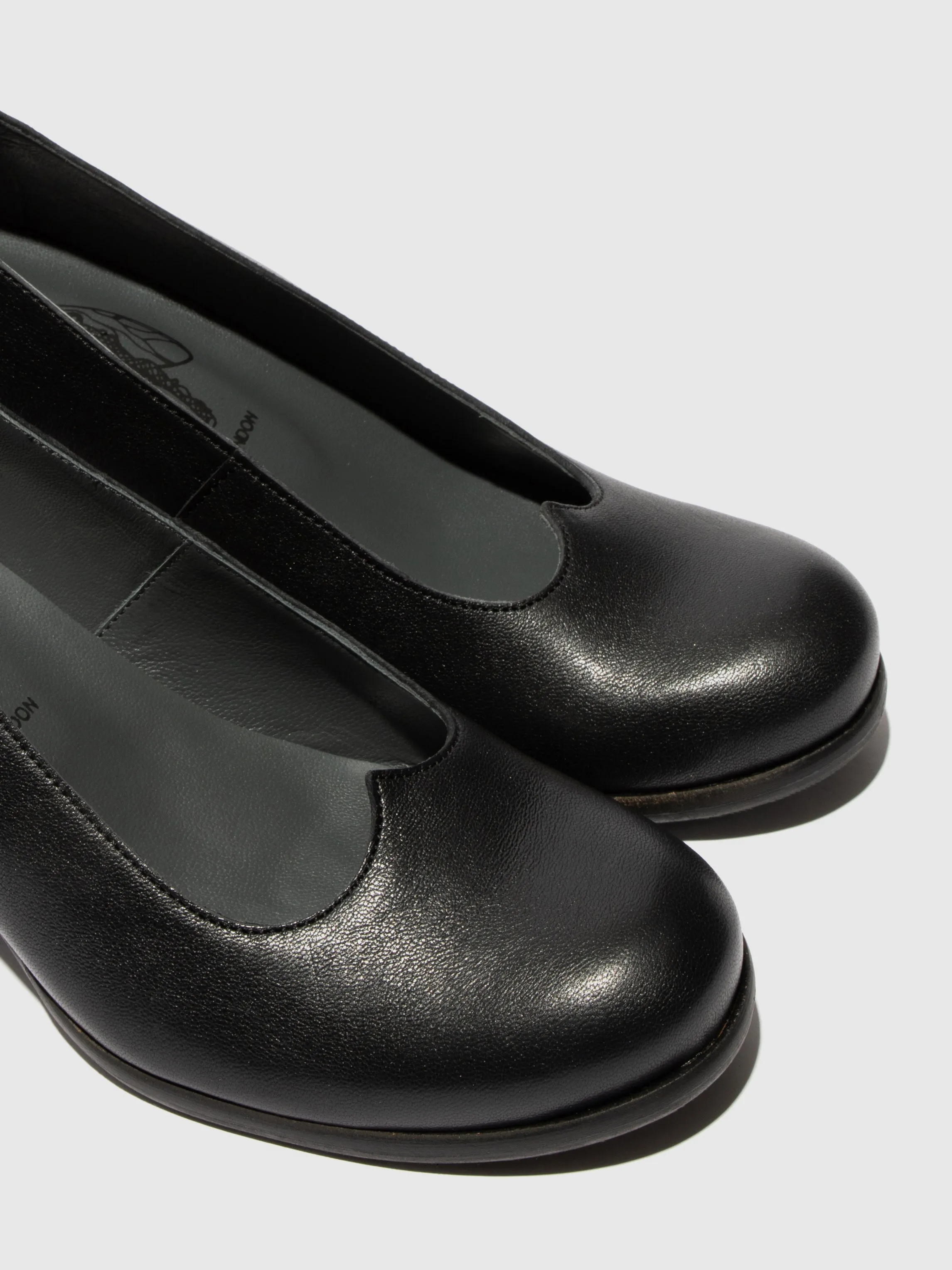 Heel Shoes BAZE086FLY LEATHER BLACK sold by Fly London product image thumbnail 4