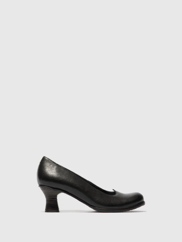 Heel Shoes BAZE086FLY LEATHER BLACK sold by Fly London