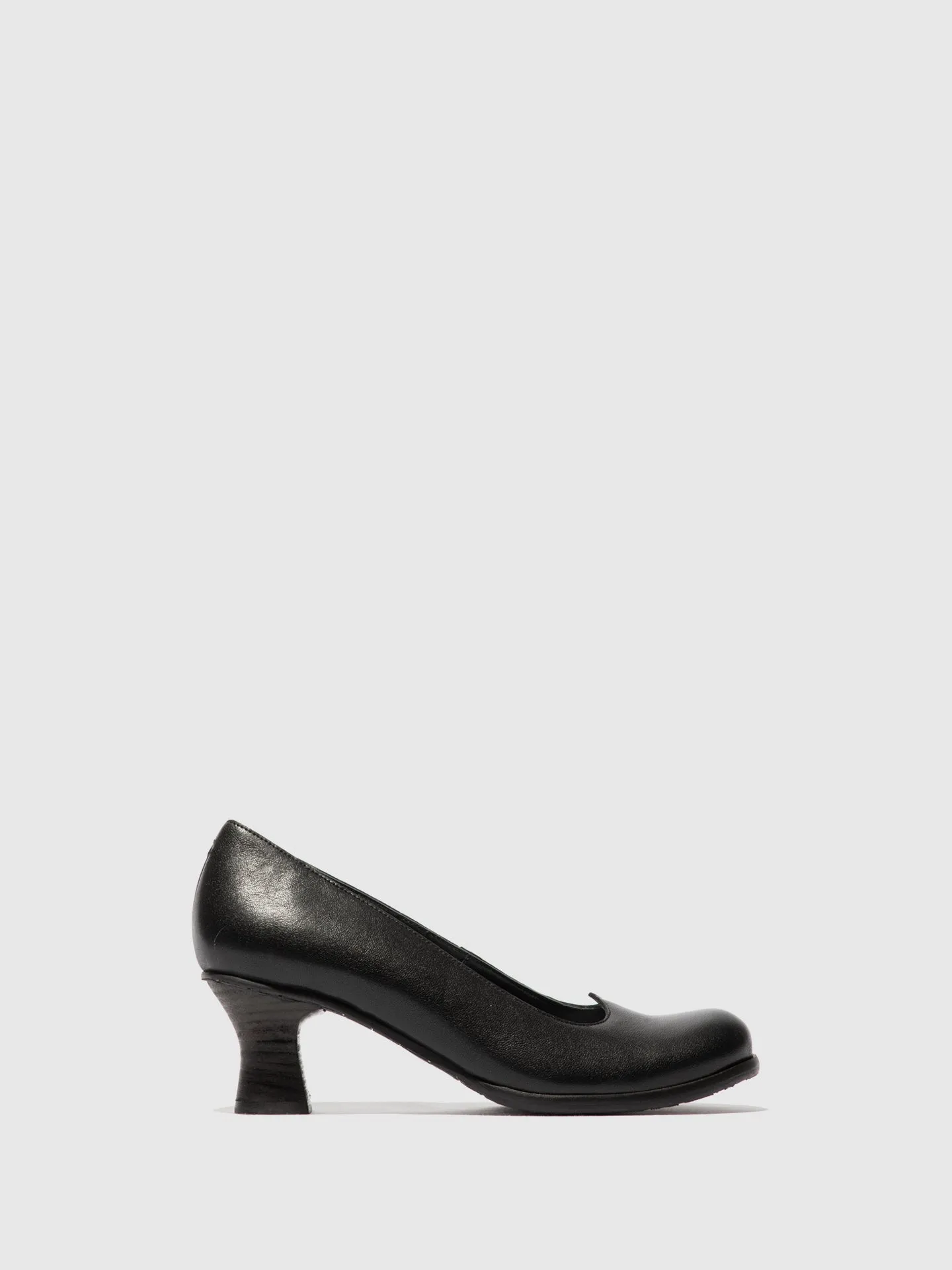 Heel Shoes BAZE086FLY LEATHER BLACK sold by Fly London