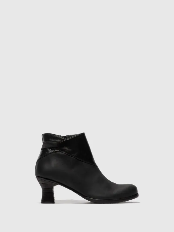Zip Up Ankle Boots BRAL162FLY BLACK sold by Fly London