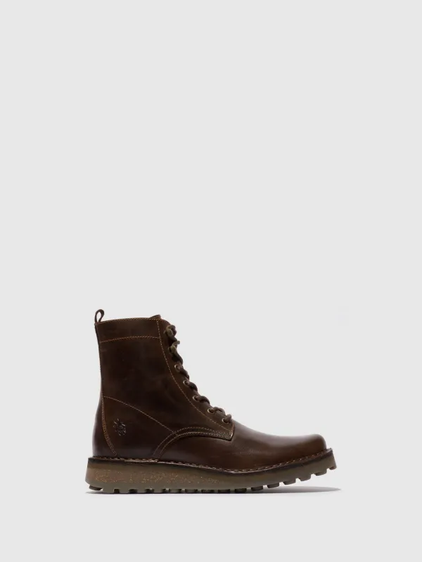 Lace-up Ankle Boots TARK128FLY DK BROWN sold by Fly London